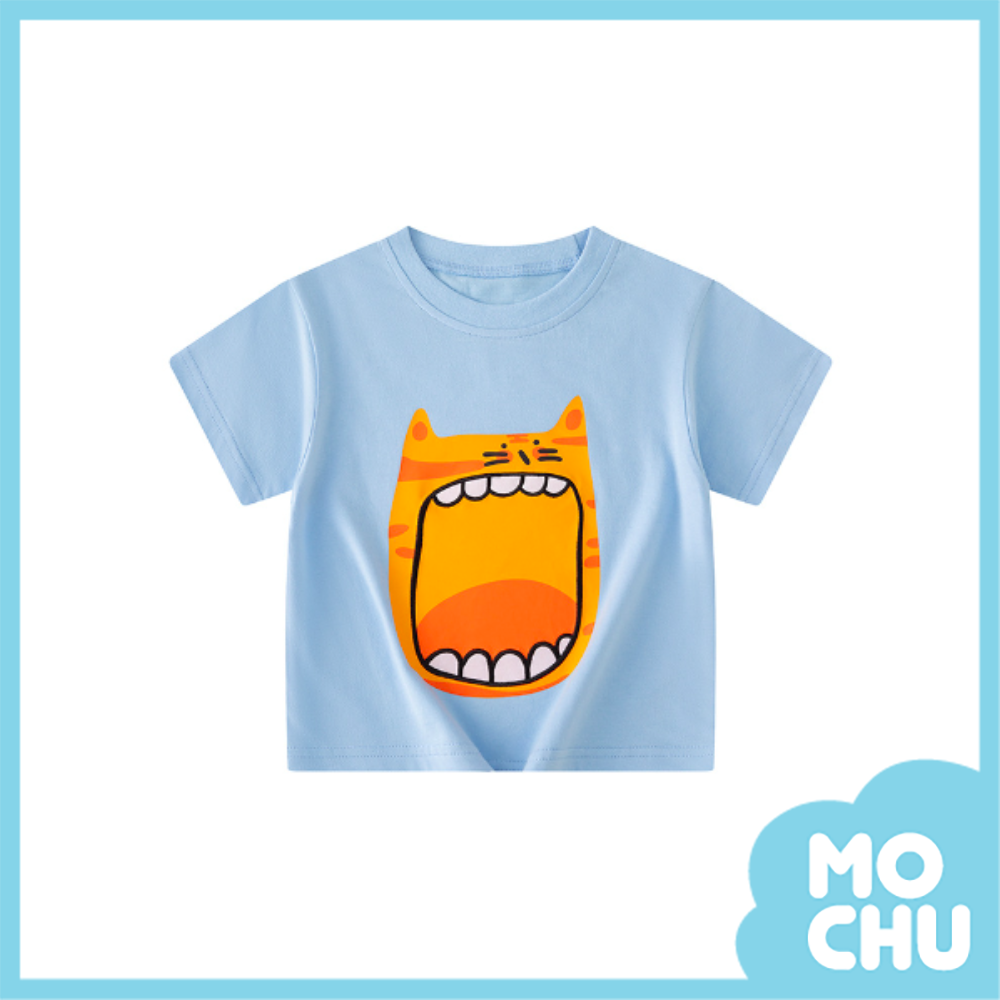 大嘴貓咪短袖上衣(三色)