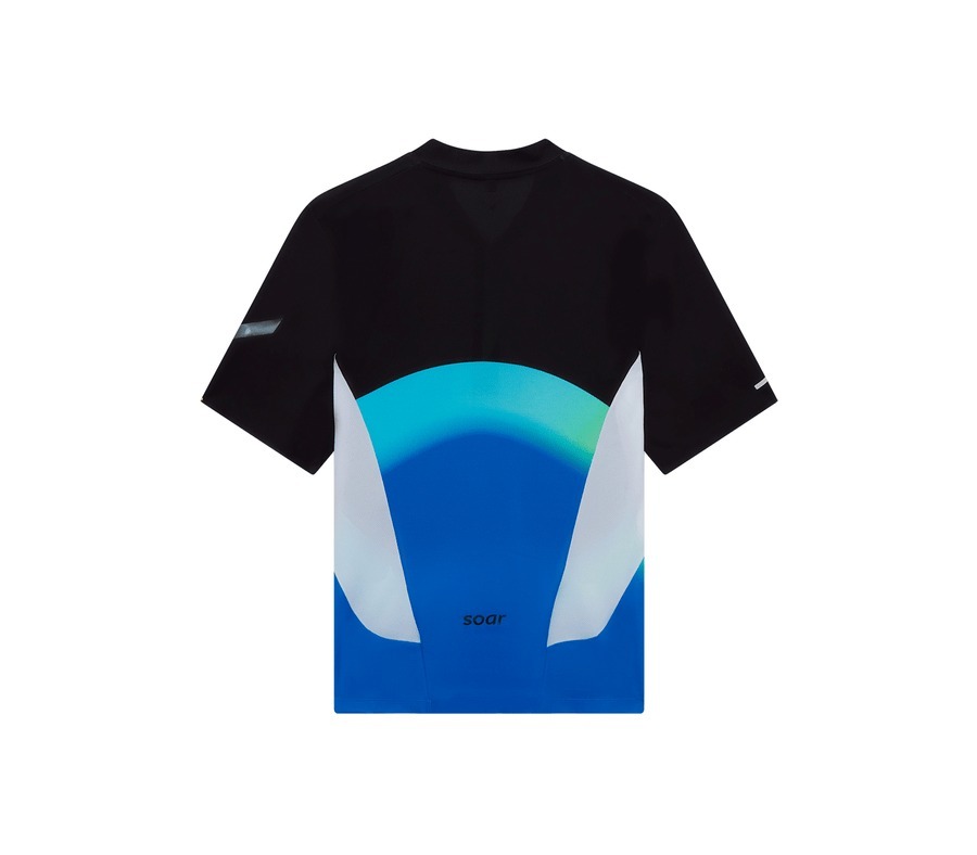Soar Running｜Hot Weather Zip Top "Black/Blue"
