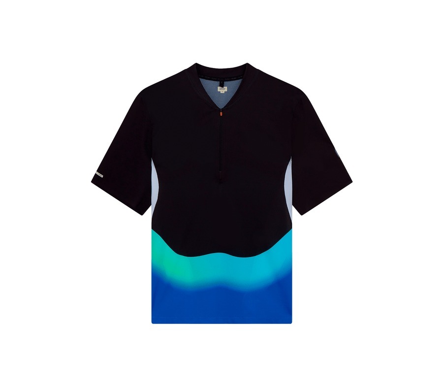 Soar Running｜Hot Weather Zip Top "Black/Blue"