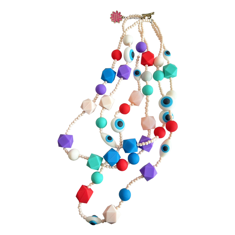 Candies 花花女孩眼球項鍊