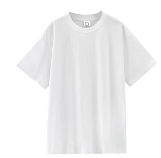 Cotton short sleeves (white top, heavy 260 grams, S-L, contact customer service to confirm the shipping size after placing an order) #F337001054