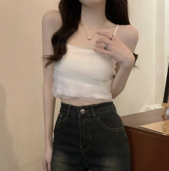 Summer mesh inner vest (white) [Size: S-L] [Contact customer service to confirm the shipping size after placing an order]