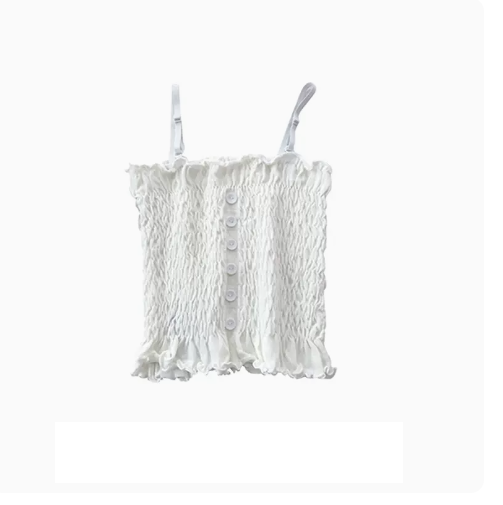Cropped Camisole Top (04# White) (One Size)