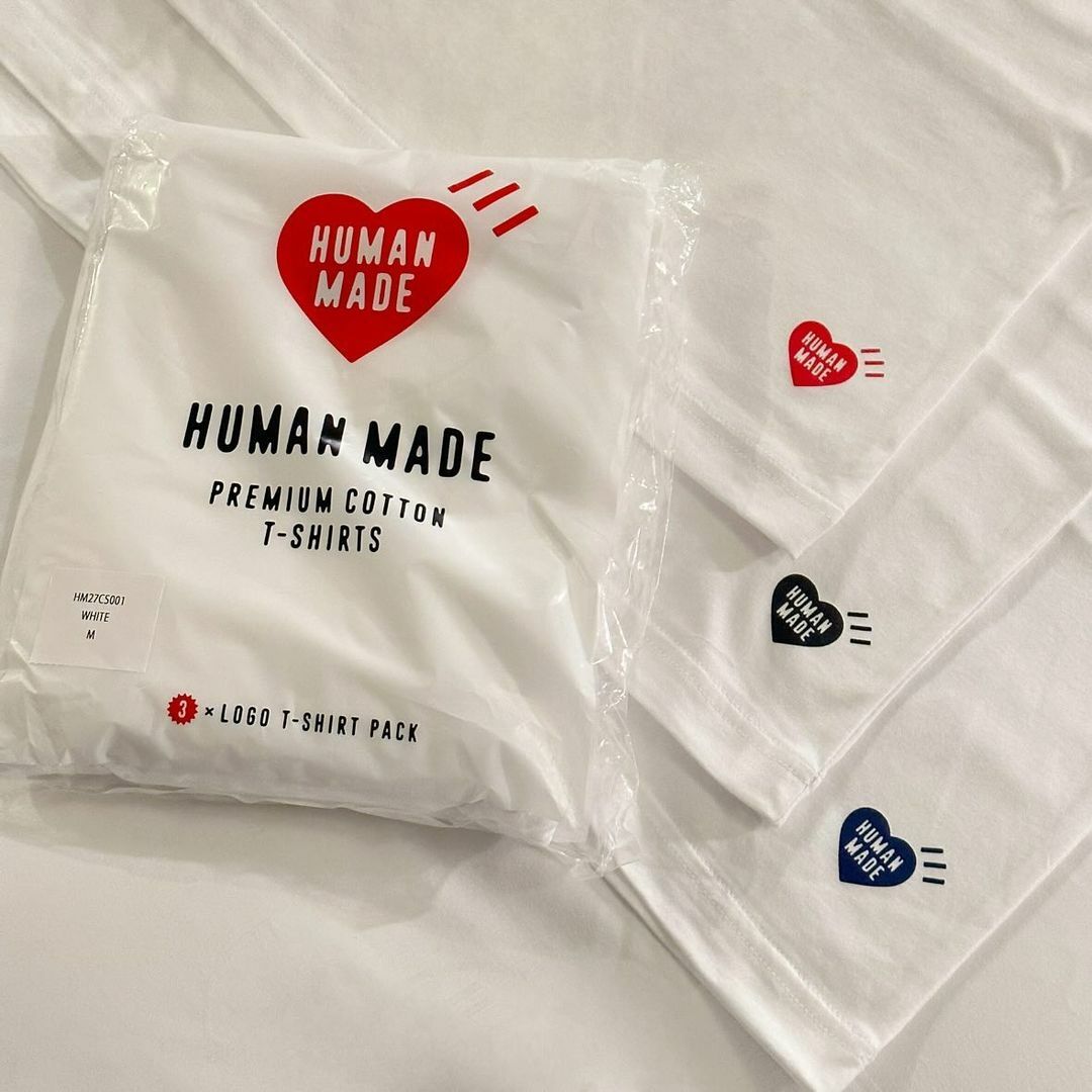 【現貨 日本直送】HUMAN MADE 3 Pack Set 經典 基本款 三件組 短袖 T-Shirt