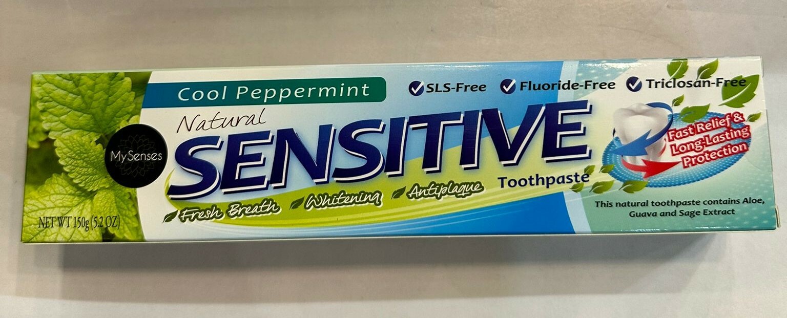 H1: 天然無氟抗敏感牙膏(草本配方) 150g