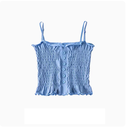 Cropped Camisole (04# Blue) (One Size)