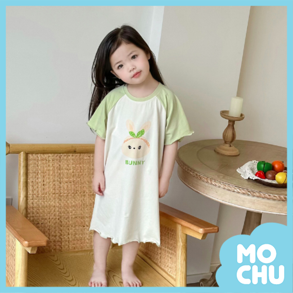 髮箍兔子波浪邊家居連身裙