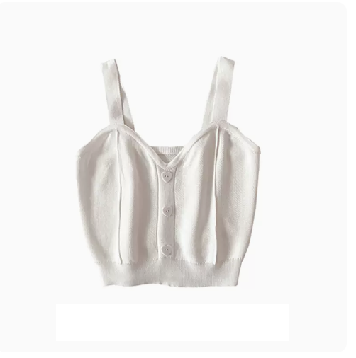 Cropped Camisole Top (05# White) (One Size)
