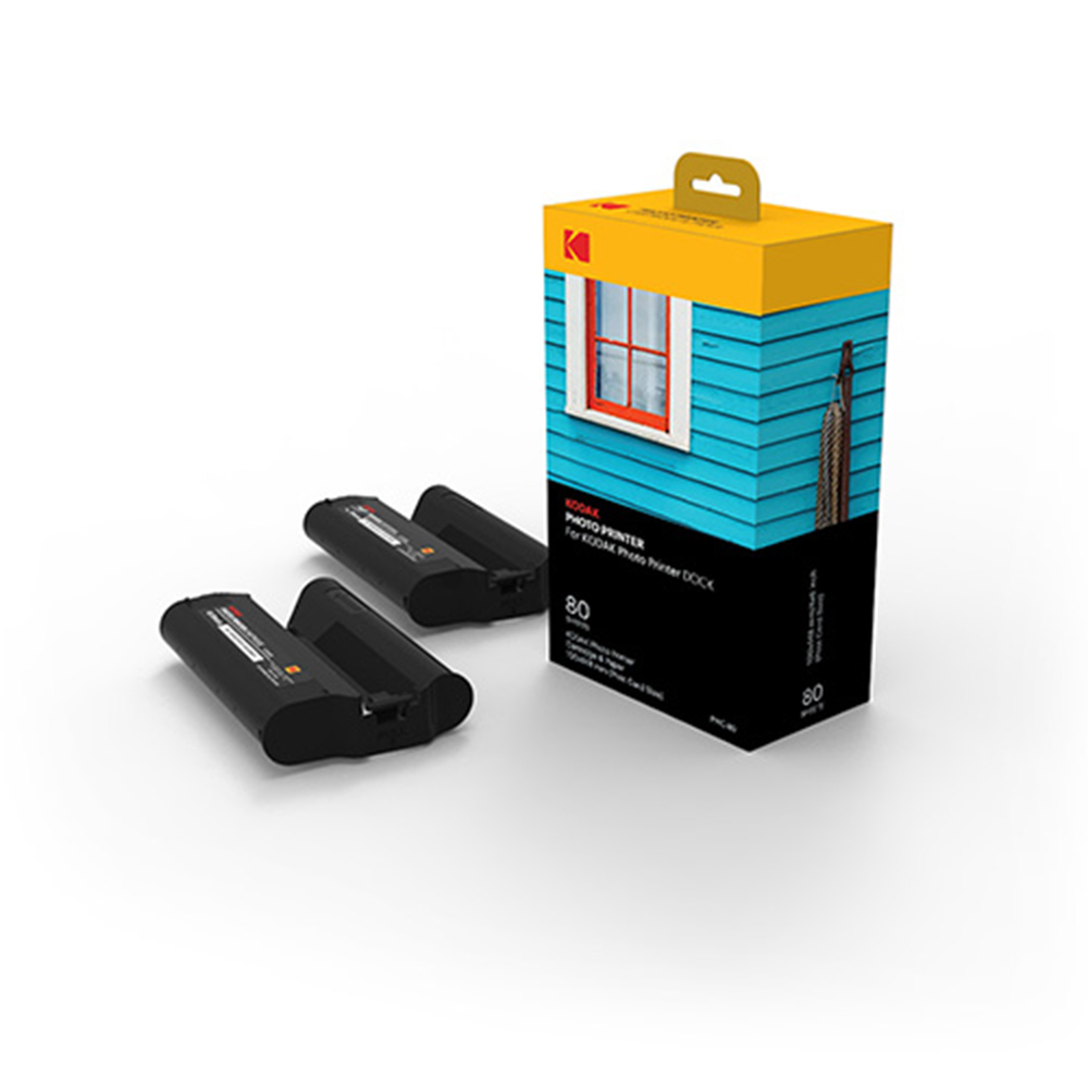 KODAK 柯達 DOCK 專用相片紙連墨盒PHC-80 80張 公司貨