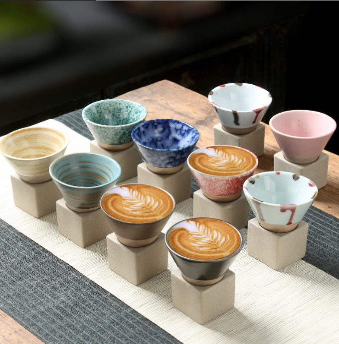 圍爐煮茶杯日式粗陶茶杯 AD1379