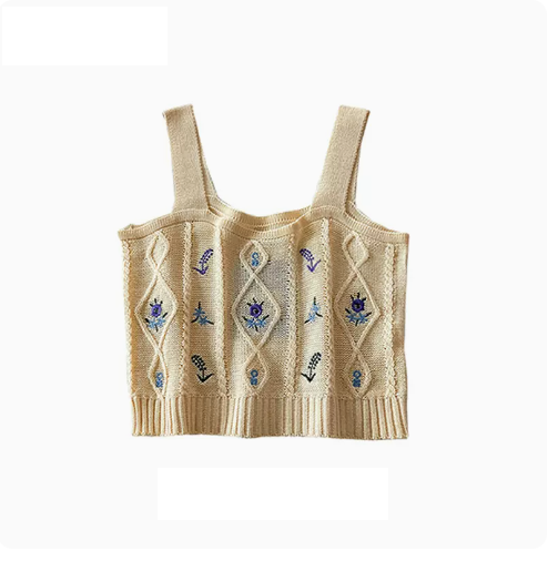 Cropped Camisole Top (07# Apricot) (One Size)