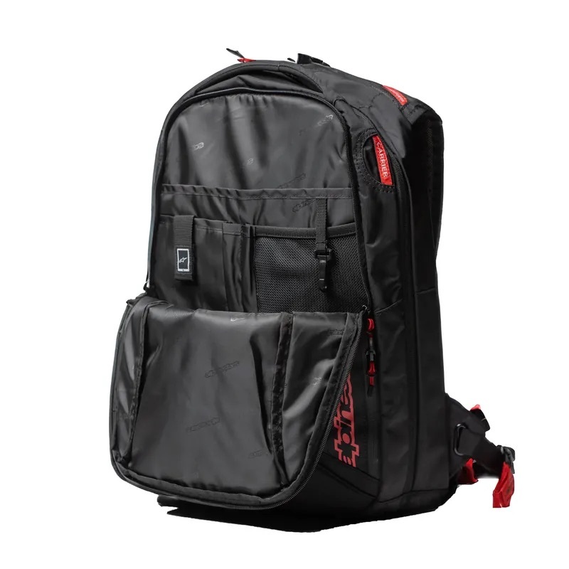 ALPINESTARS CITY HUNTER 黑紅 騎士 後背包 可掛安全帽 防水袋 25L