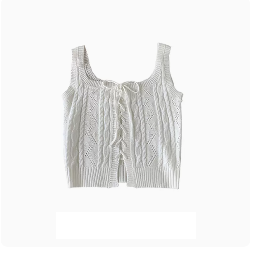 Cropped Camisole Top (08# White) (One Size)