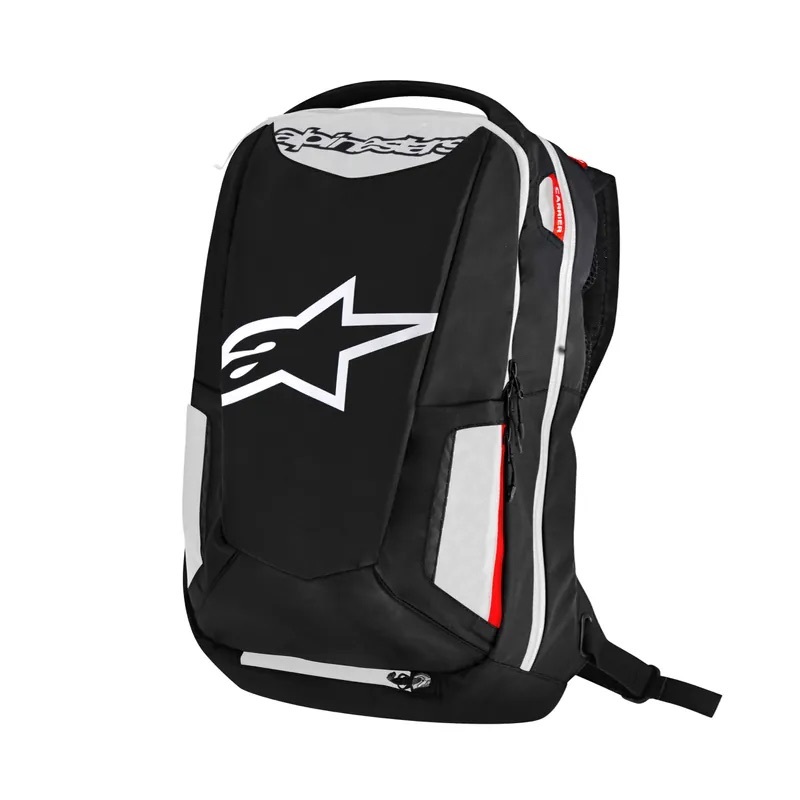 ALPINESTARS CITY HUNTER 黑白紅 騎士 後背包 可掛安全帽 防水袋 25L
