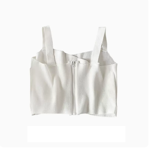 Cropped Camisole Top (09# White) (One Size)