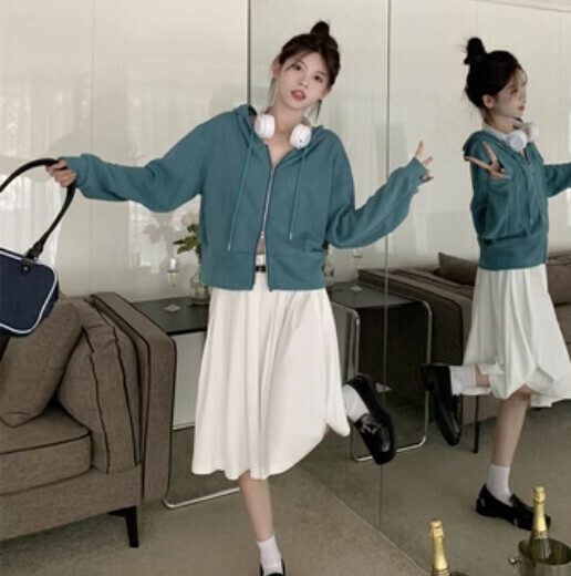 熱賣韓版連帽女衛衣（綠色均碼）#