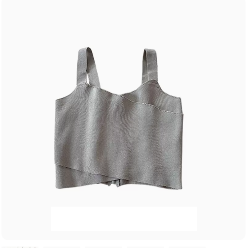 Cropped Camisole (09# Grey) (One Size)