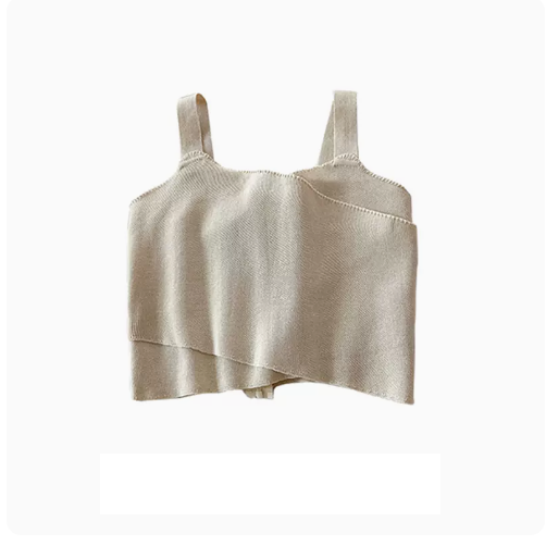 Cropped Camisole Top (09# Apricot) (One Size)