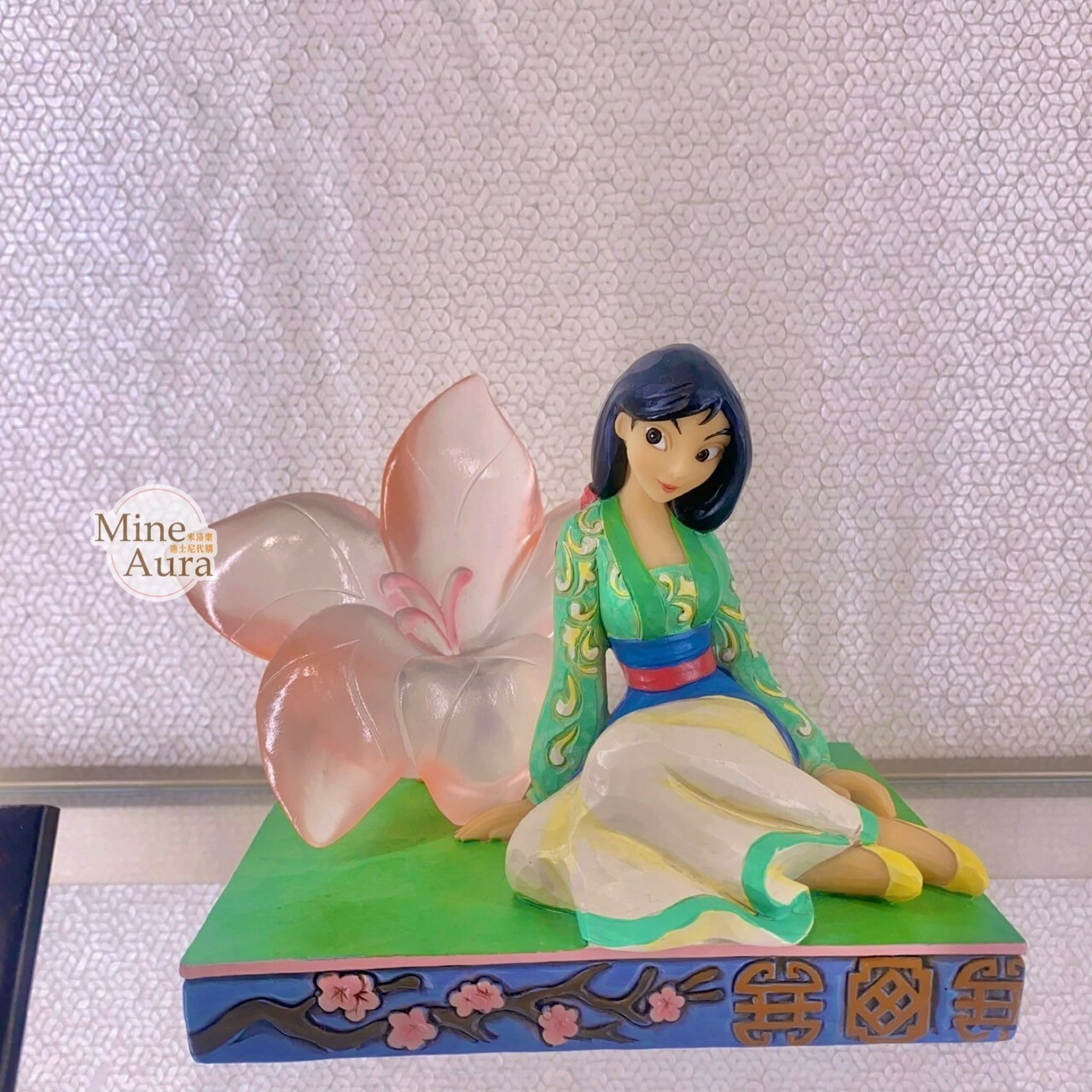 花木蘭 Mulan 坐姿 場景 樹脂 擺飾品 -上海迪士尼樂園