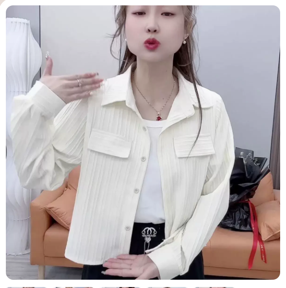 Thin jacket shirt (apricot size: S-3XL) (Please contact customer service to confirm the shipping size after placing an order)