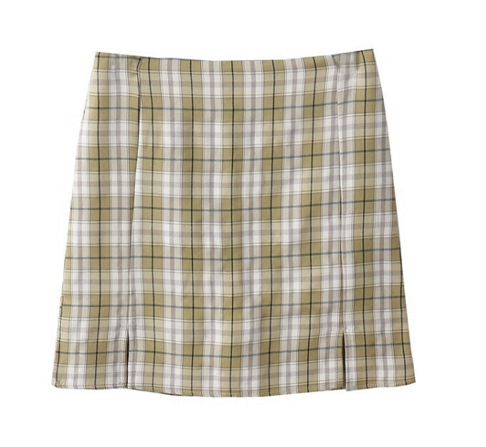 Hot Selling Plaid Skirt [Green] [Size S-L] (please contact customer service to confirm the delivery size after placing the order)