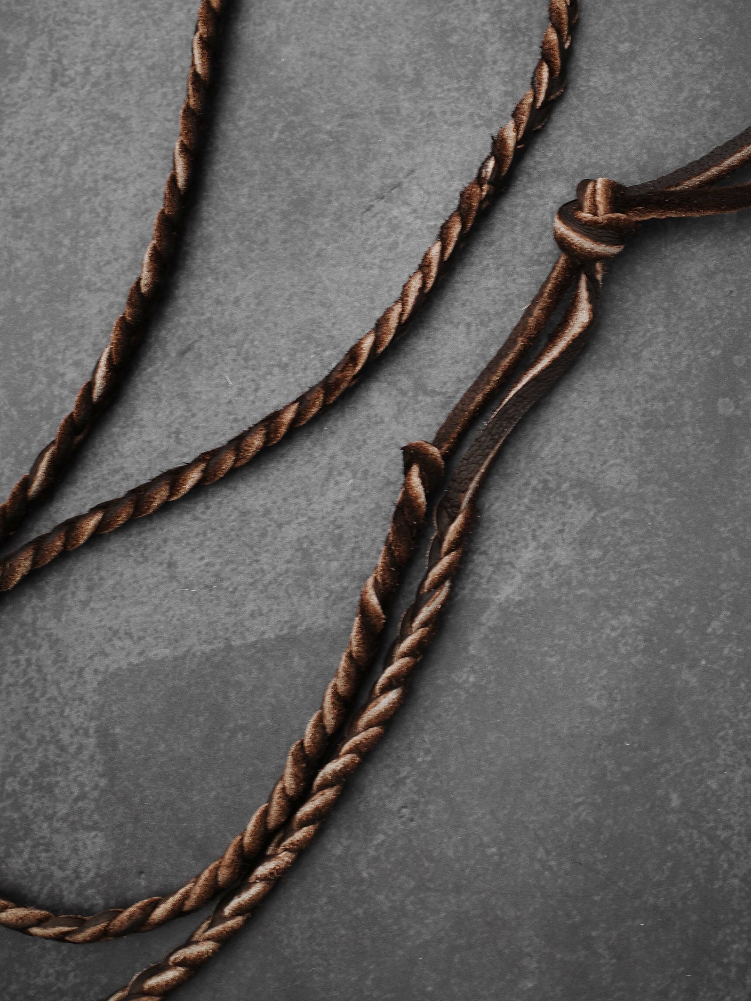 Horizon Blue [LS2-65] Braided Leather Strap 咖啡色編織繩 (65cm)