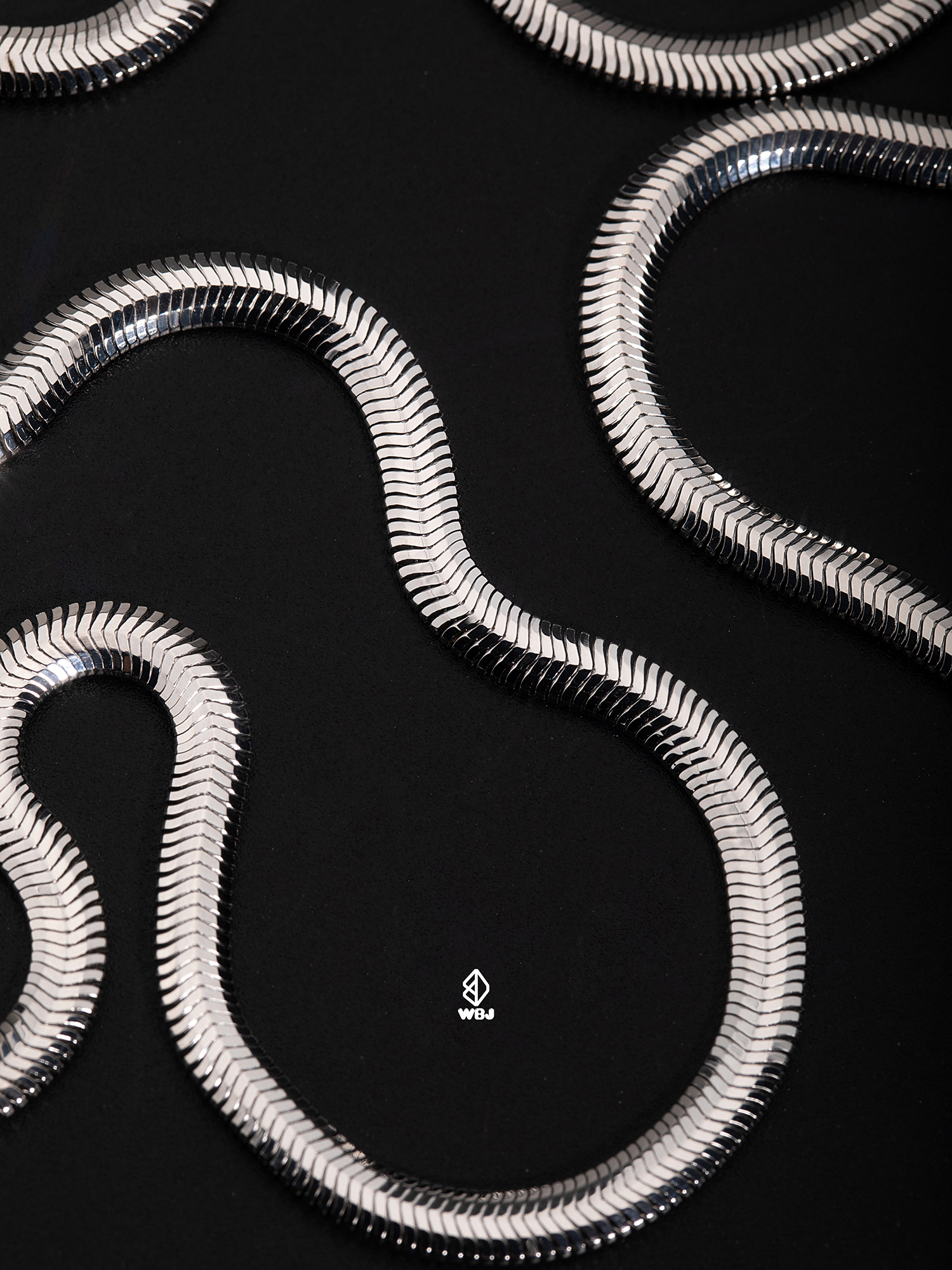 WBJ訂製珠寶 4mm蛇骨鍊 925純銀電鍍18K白金項鍊