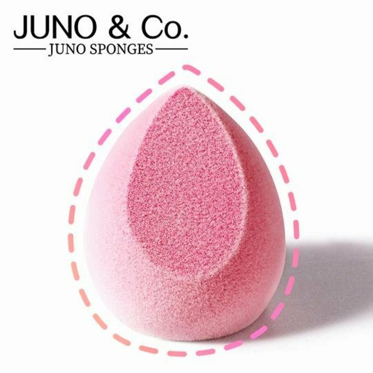 JUNO&Co - 極細纖維 (玫瑰絨) 海綿水滴型粉撲