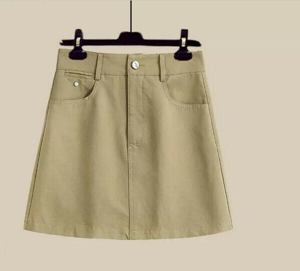 Skirt#Single Piece (Khaki) (M-4XL) (Contact customer service to confirm size after placing an order) 
