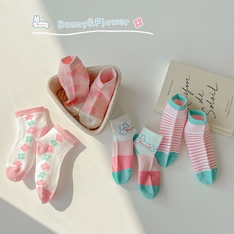 花花兔寶貝襪子組