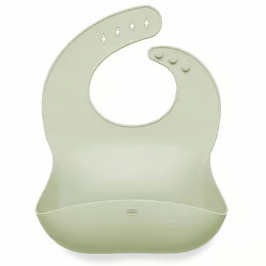 Ali+Oli - Bib for Baby Roll Up & Stay Closed (Light Sage)