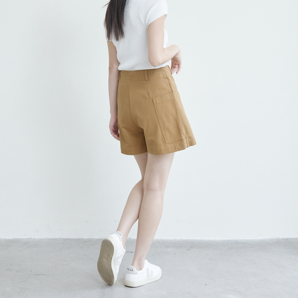 SALE800 斜邊不對稱設計工裝褲