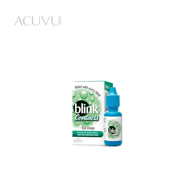 嬌生 冰藍BLINK 高水分隱形眼鏡潤濕液10ml