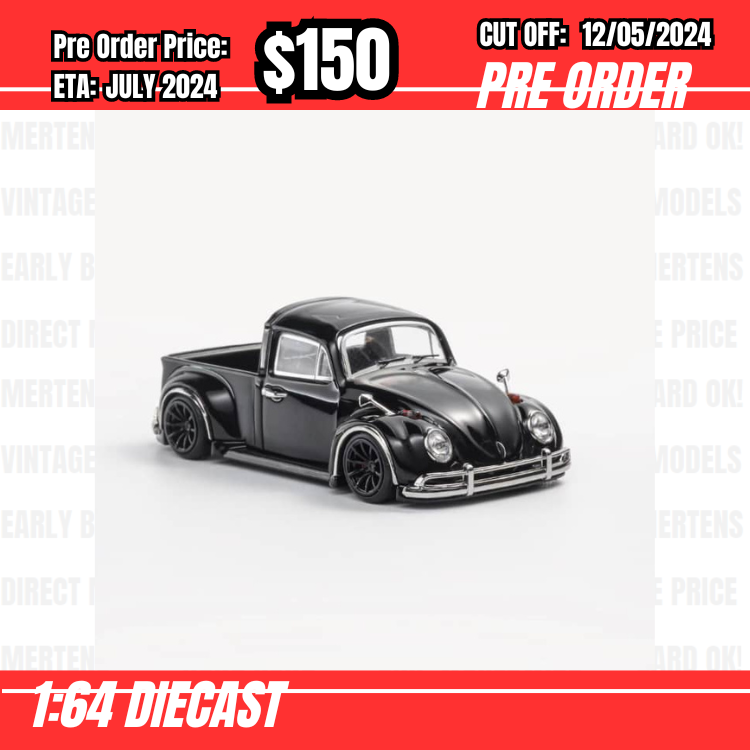 PO-$150 * Liberty64 * 1:64 VW Beetle Pick Up Rob3rt Design Black [OD07/05]