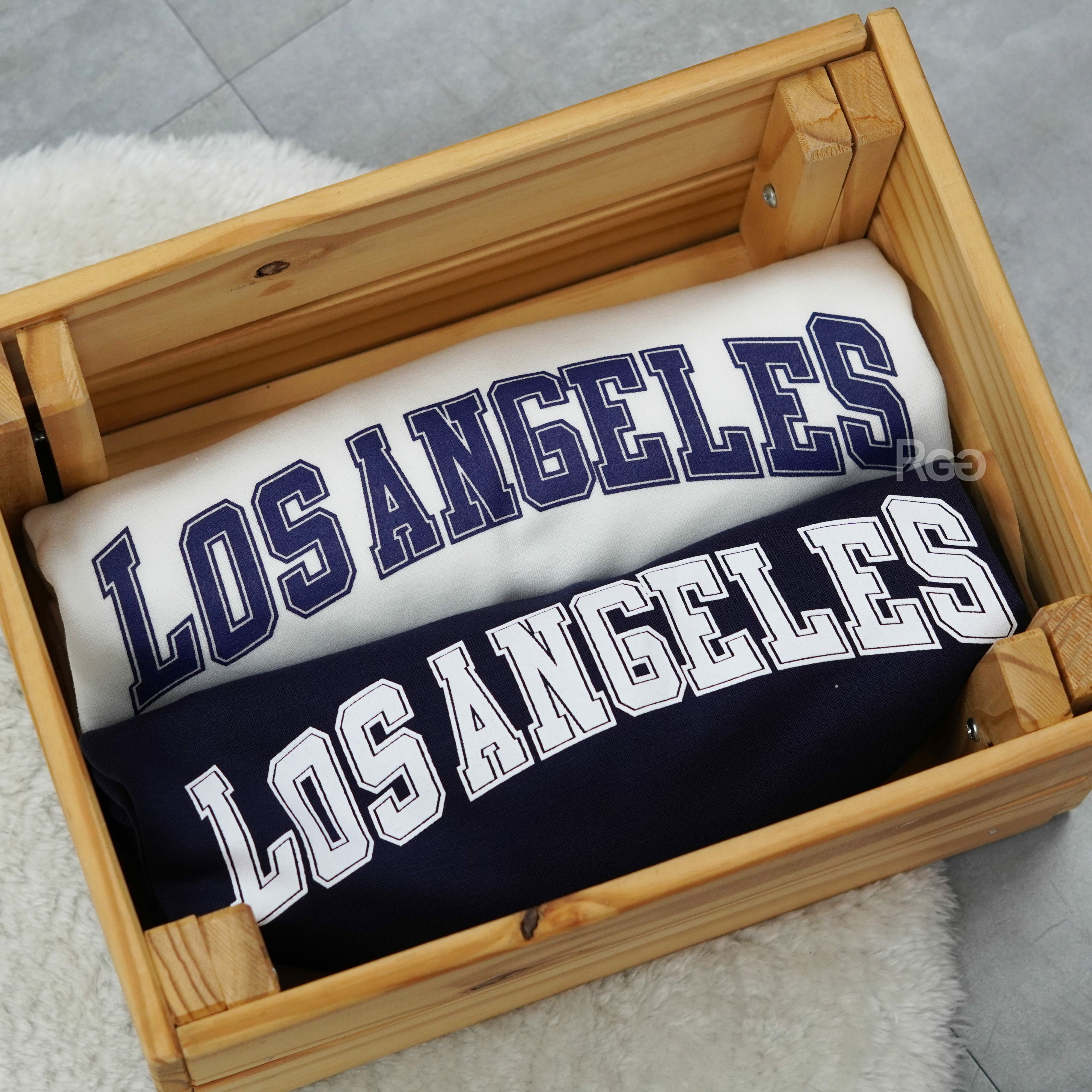 #1712 Los Angeles LA 印花短T