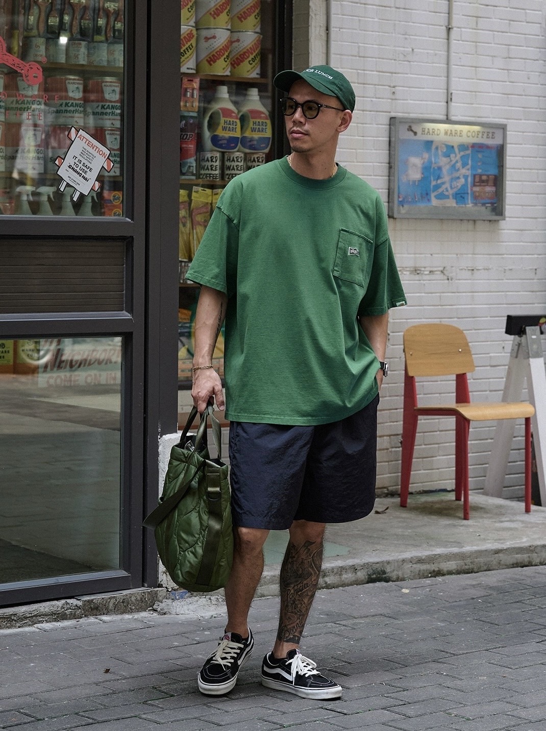 #預購  Broshood Bros AFFD 日系蠟染 口袋刺繡短T 三色