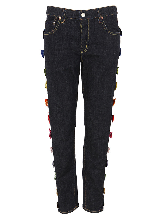 TU ES MON TRESOR PRE-OWNED SIDE RIBBON JEANS M