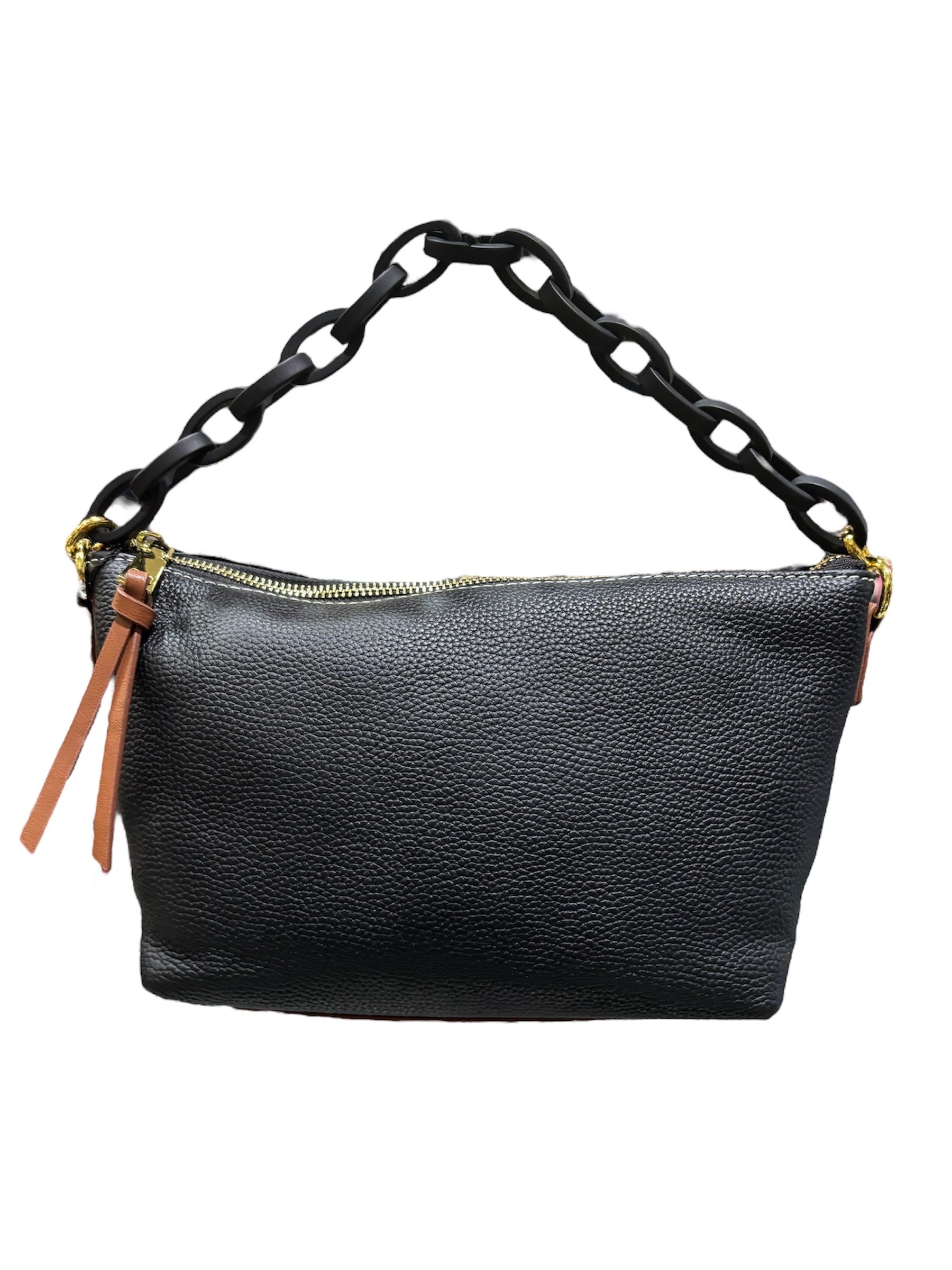 經典黑 真皮牛皮側背包 #SM-8291