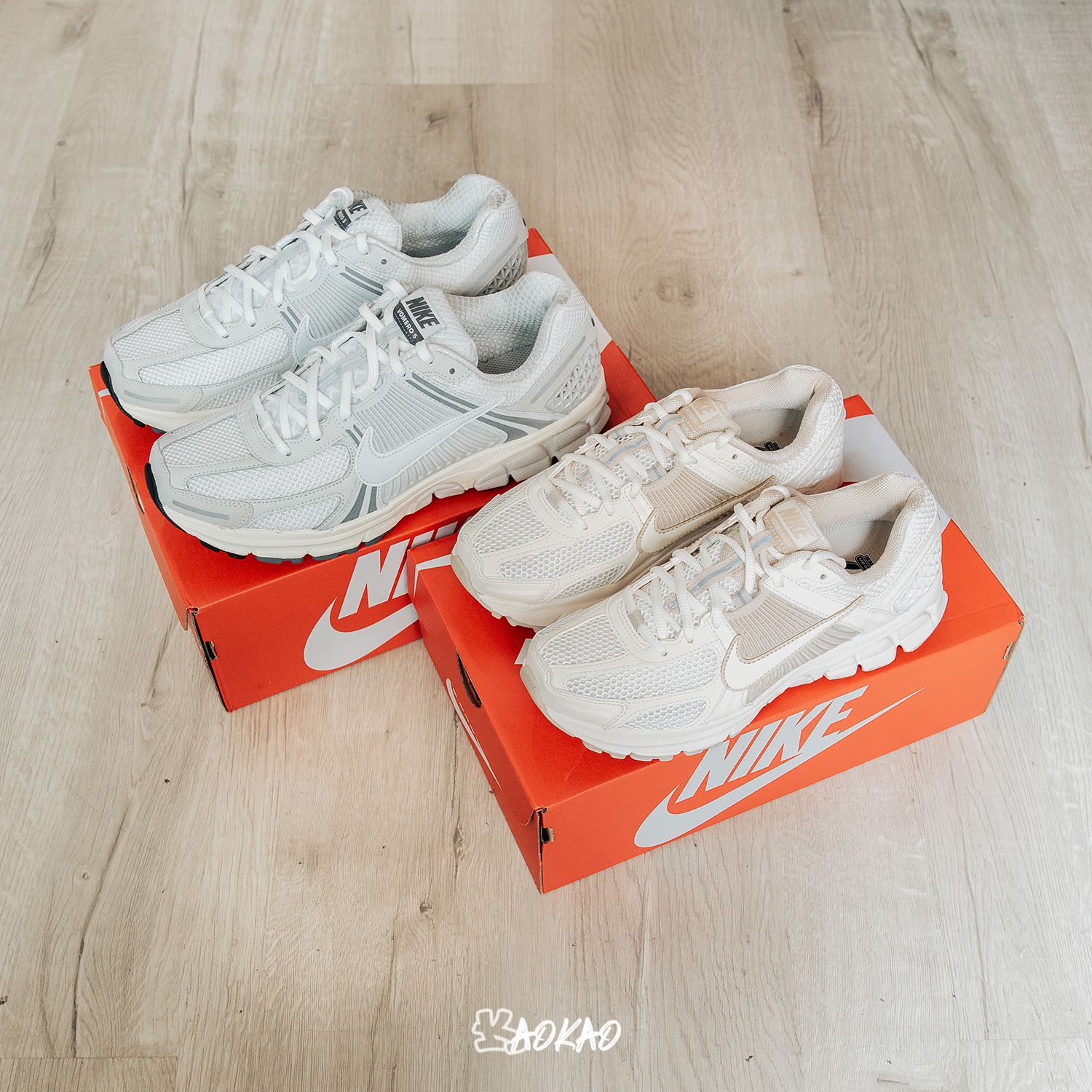 男女款 NIKE ZOOM VOMERO 5 杏子奶茶/古堊灰 【FQ6868-111】【HF0731-007】