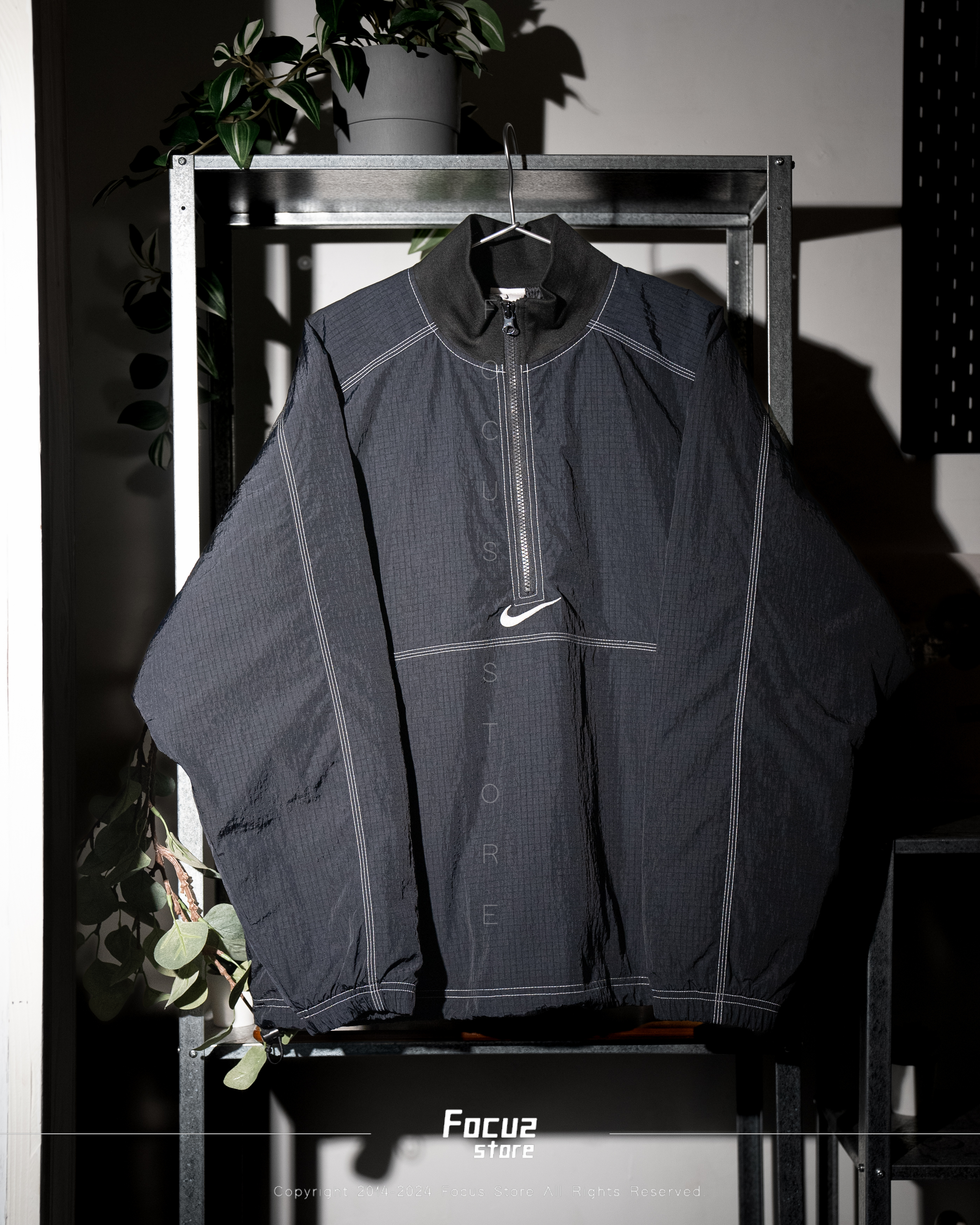 【Focus Store】 Supreme x Nike SS24 Week10 Ripstop Pullover 衝鋒衣 黑色