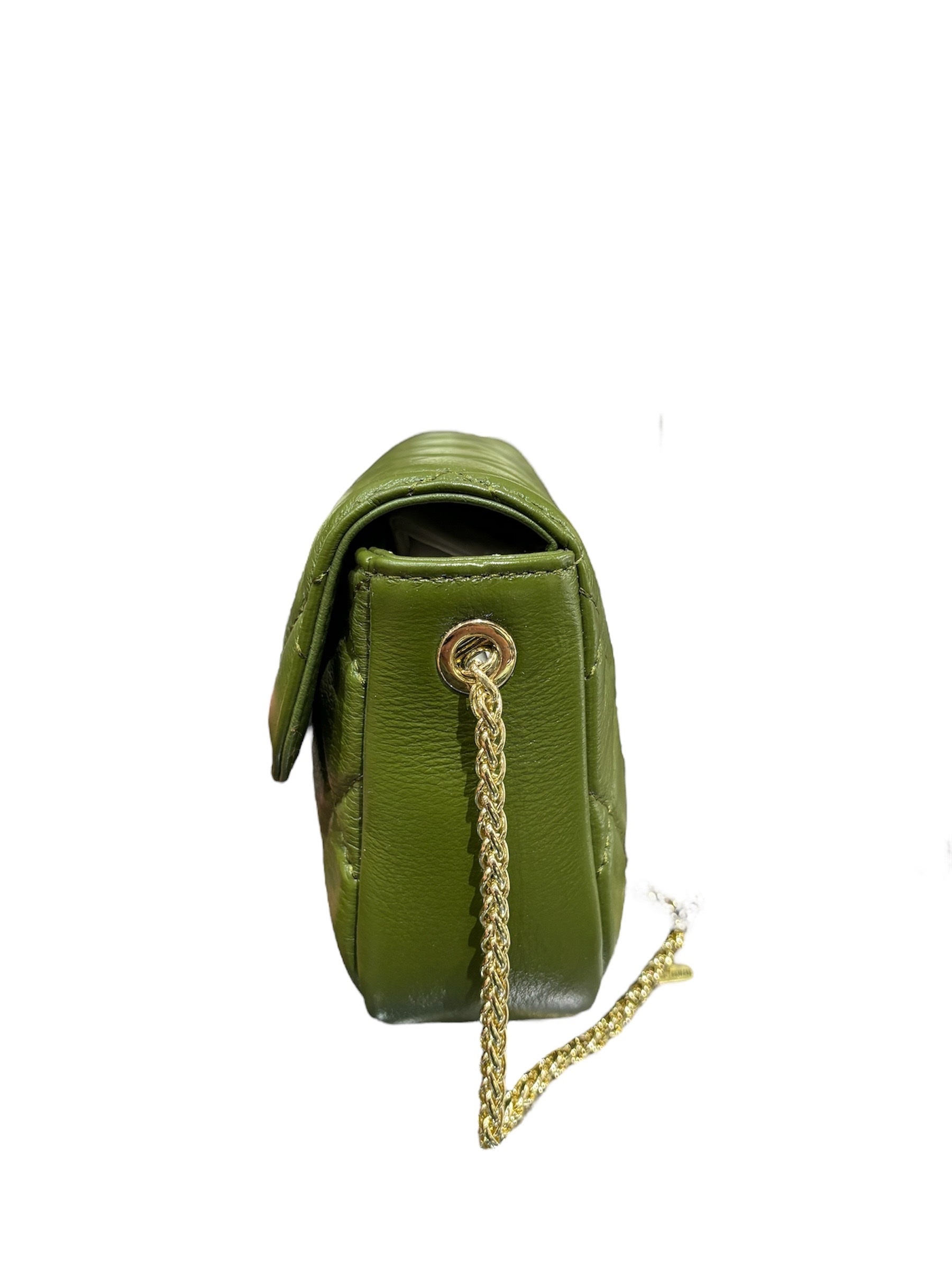 草地綠 真皮牛皮側背包  #SM-Y803