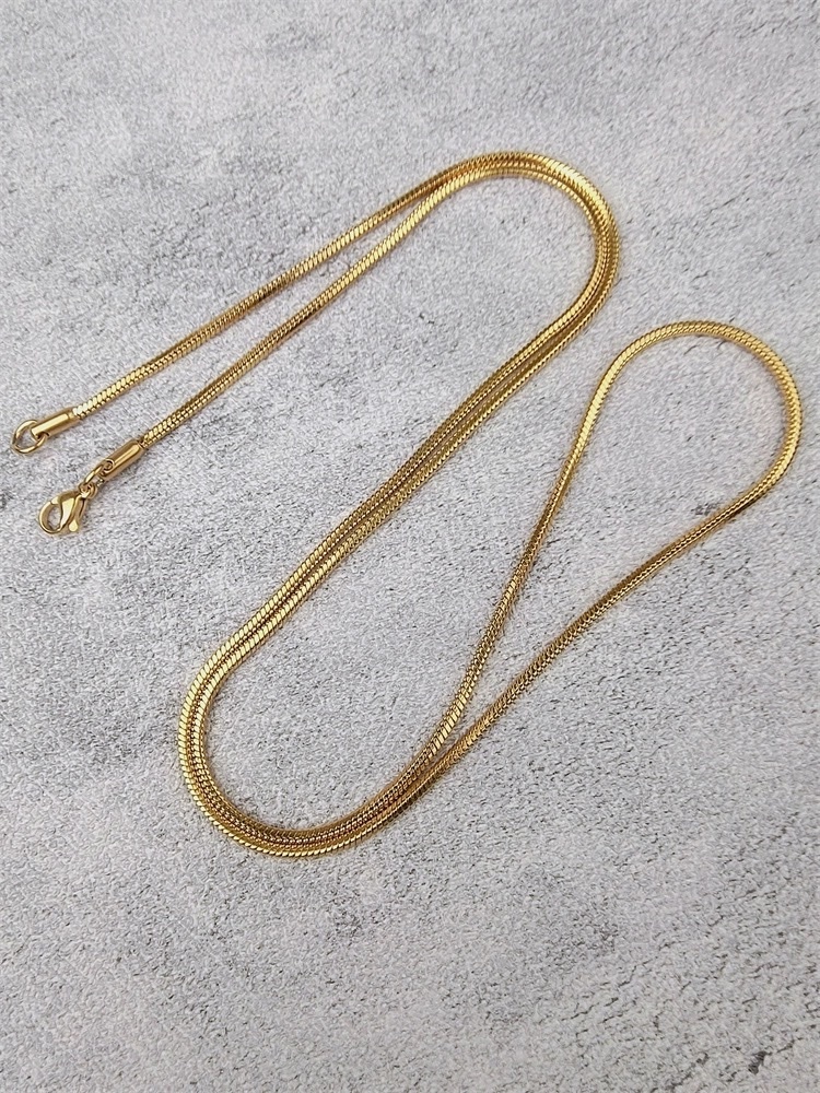 Gold Titanium Steel Chain