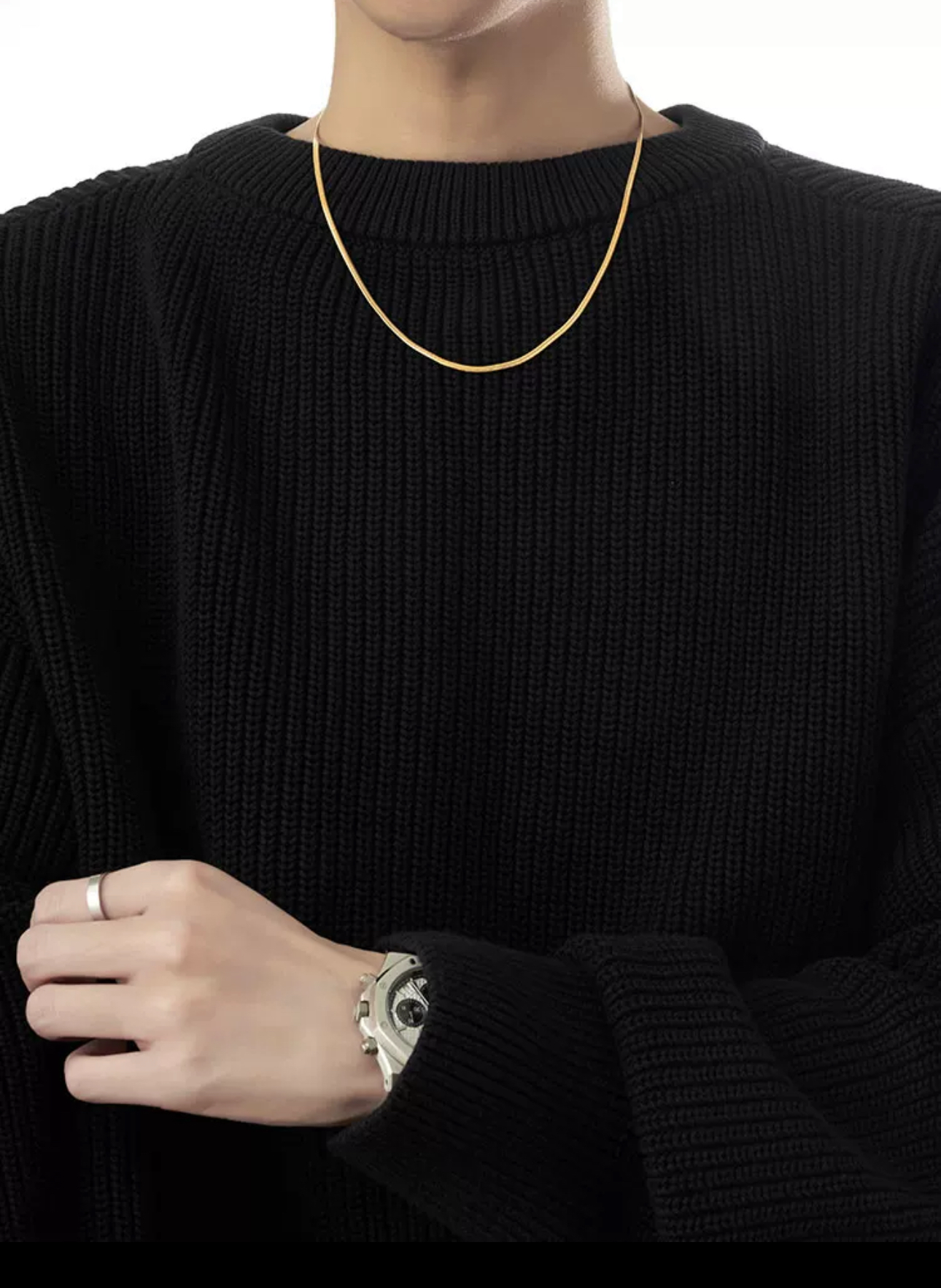 Gold Titanium Steel Chain
