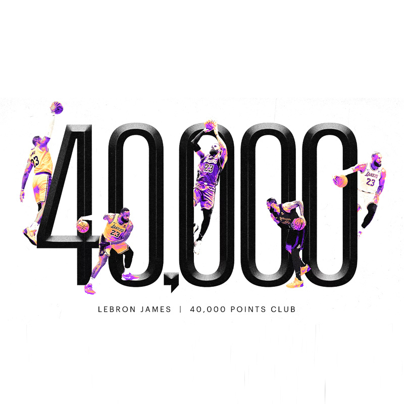 【現貨】TOPPS NOW®Lebron James 40000分 紀念球員卡