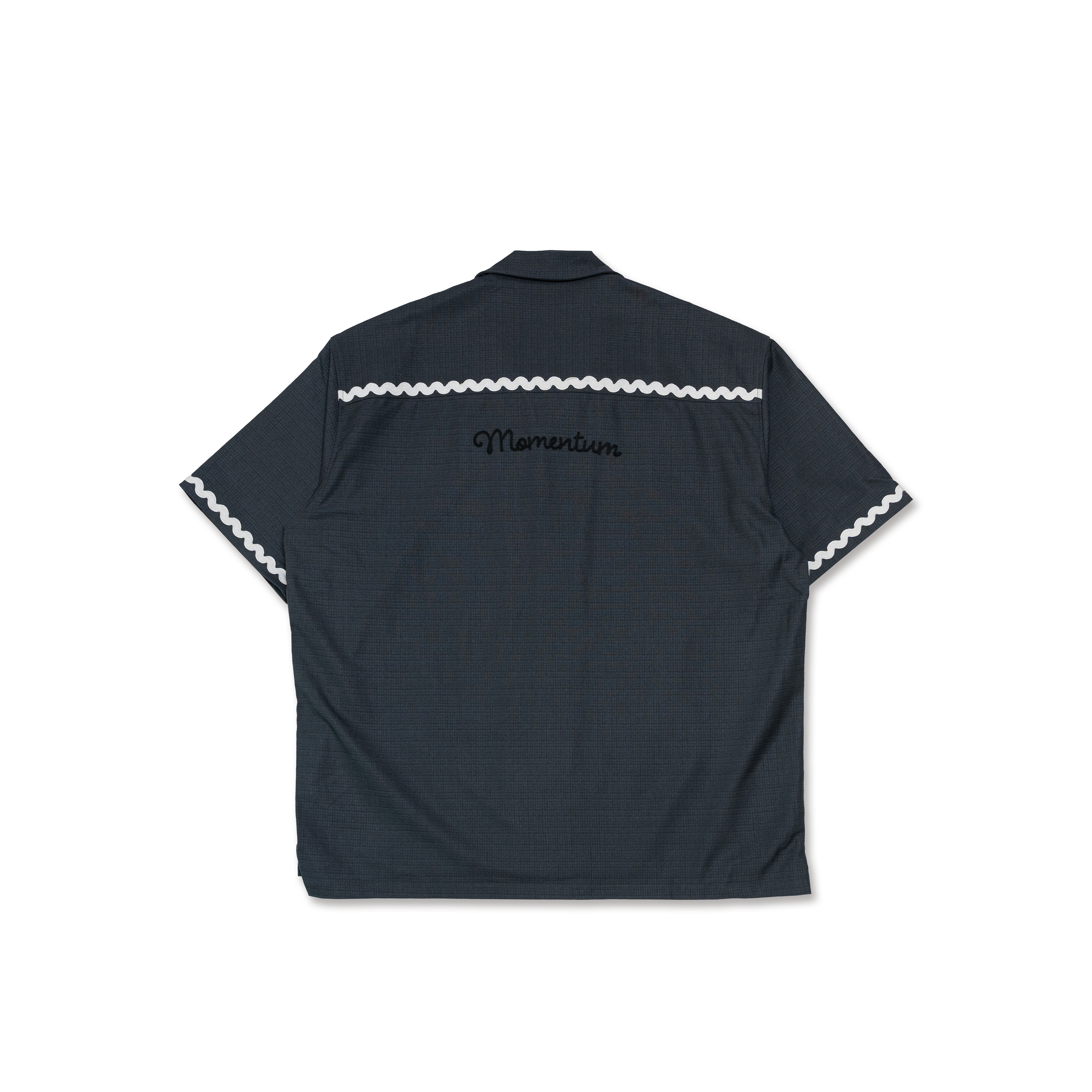 MOMENTUM 波紋織帶襯衫