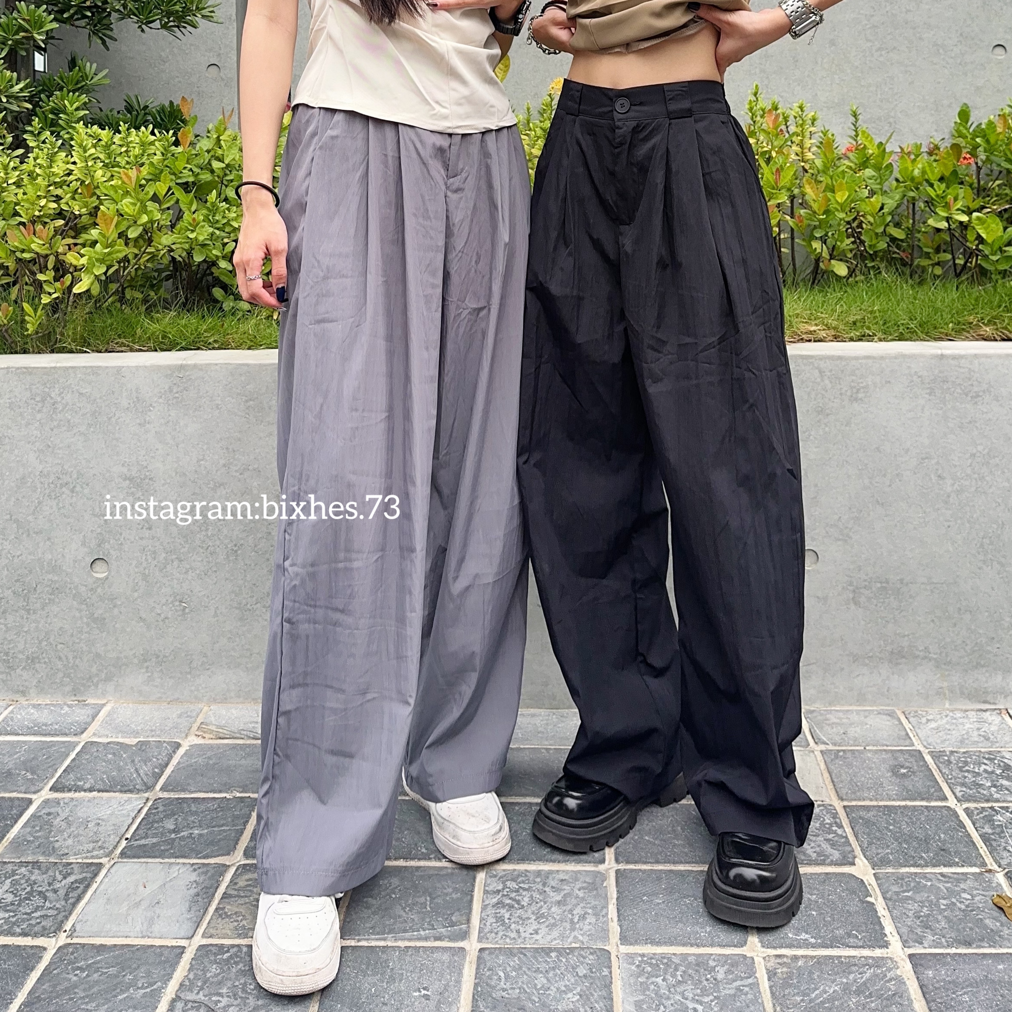 皺皺涼感西裝褲(E00083)