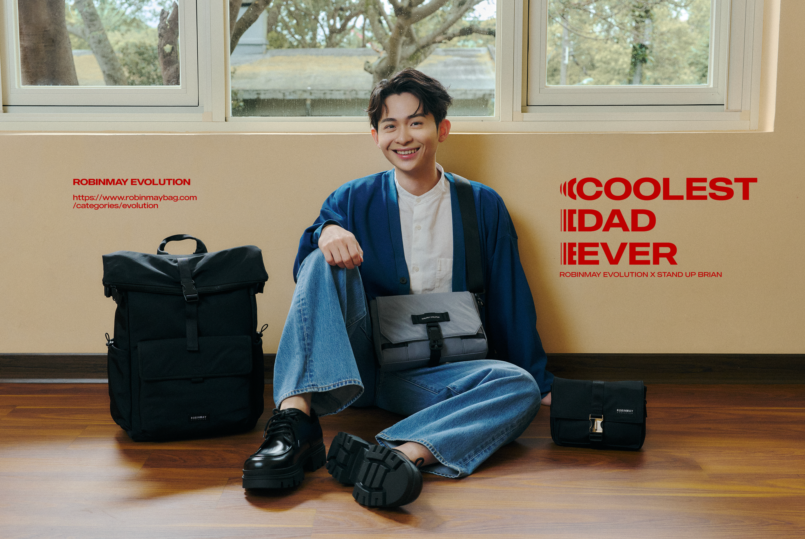 博恩與 ROBINMAY EVOLUTION 聯名企劃『Coolest Dad Ever』。