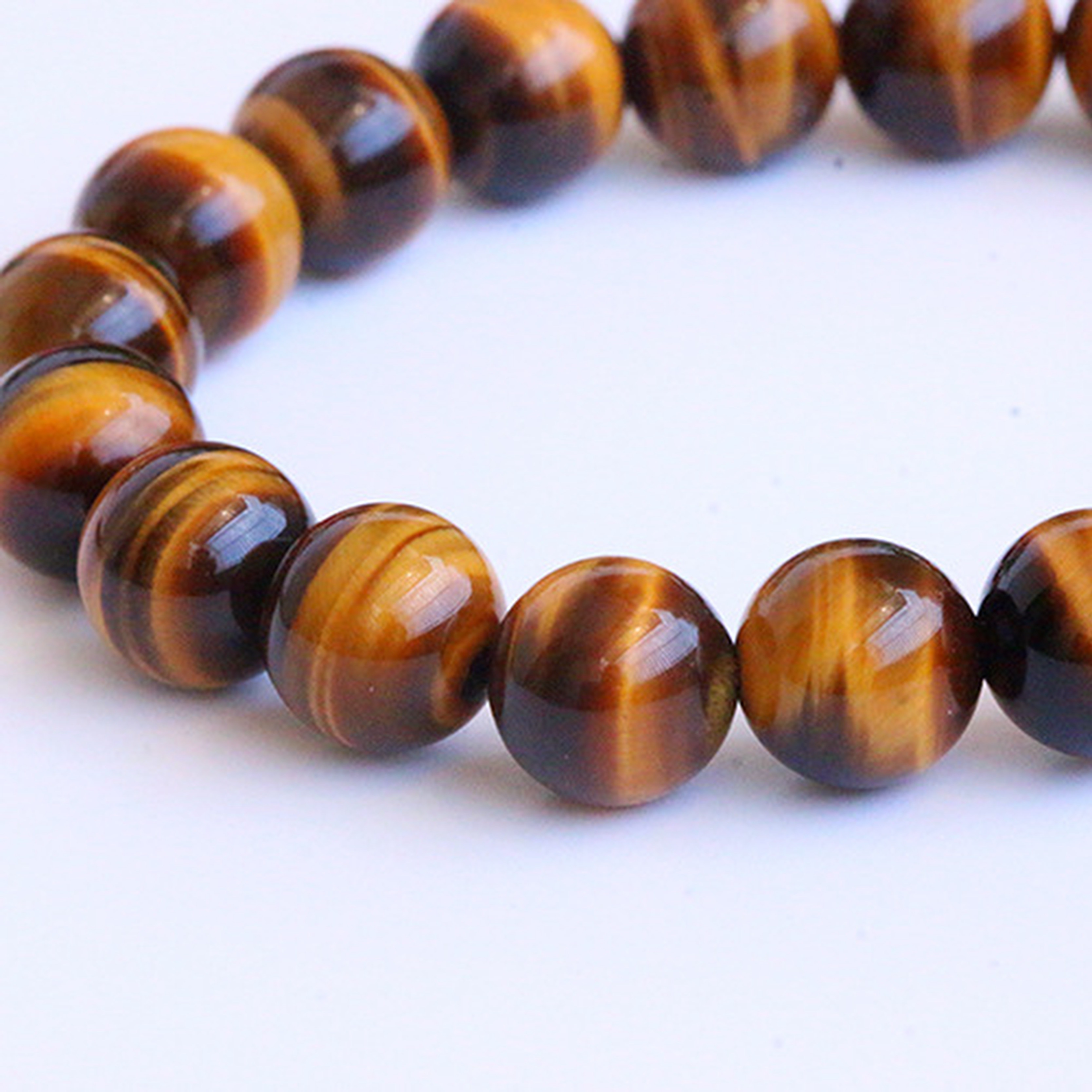 【藏寶】閃電黄虎眼石/貓眼石水晶手鍊/水晶手串