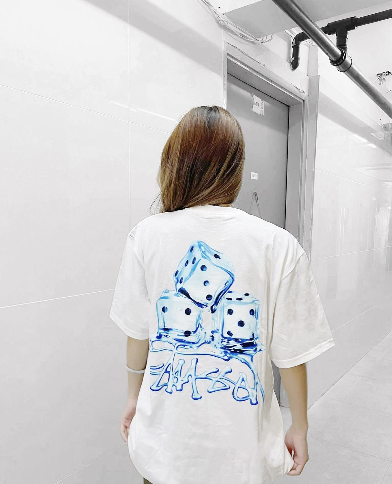 【STUSSY】 Melted T-Shirt White Stussy Melted Tee White - SS23 - US