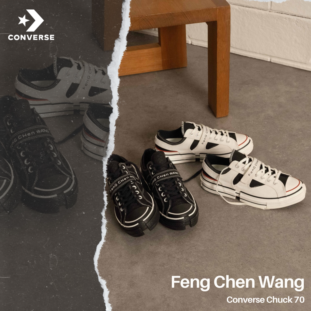 Feng Chen Wang x Converse 1970 王逢陳 聯名 黑 白 解構 帆布鞋  A08857C A08858C